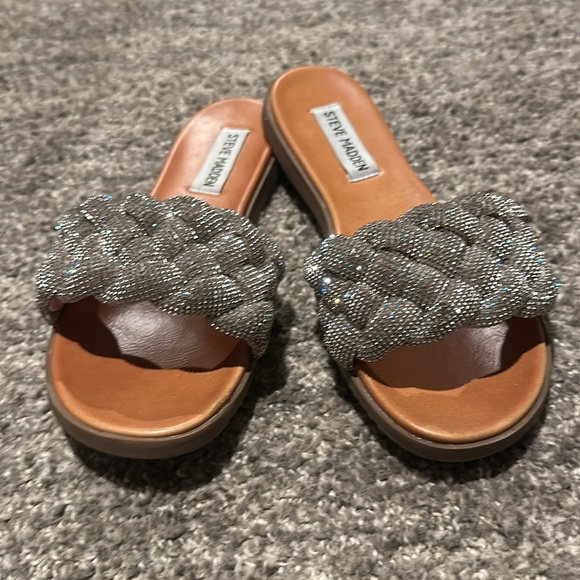 🤪SOLD 🤪Steve Madden Rhinestone Sandal Size 6 - Picture 3 of 13